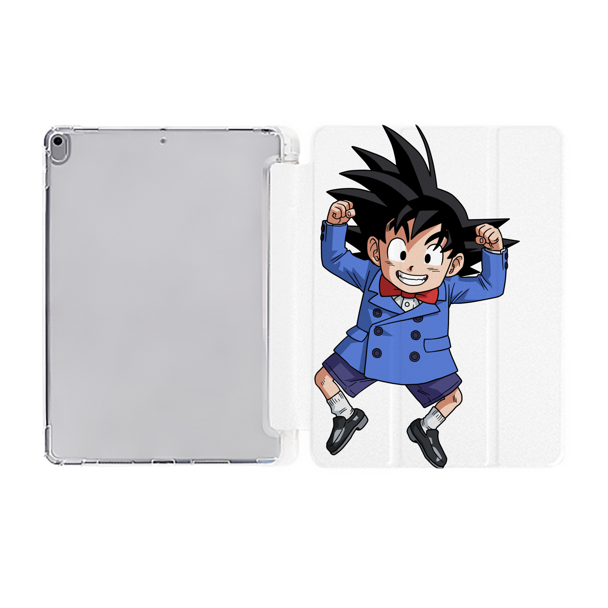 （画像用） ドラゴンボール 孫悟空（そん ごくう）Son Goku カカロット DRAGON BALL Kakarotto IPad ケース ペン収納付き 三つ折りスタンド PUレザー×シリコン 対応機種9.5/10.5/10.9インチ